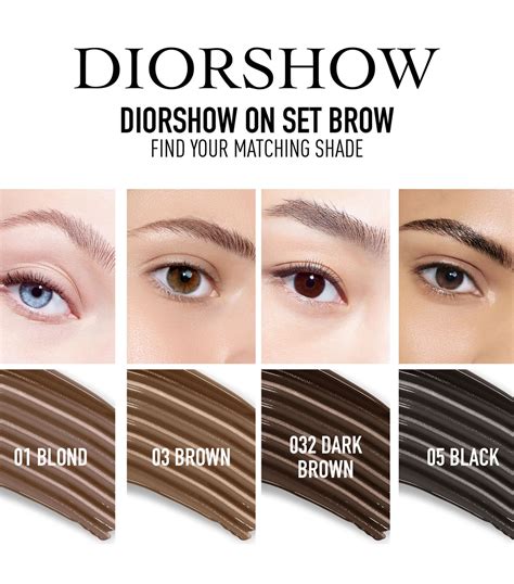 dior diorshow on set brow gel|diorshow on set brow.